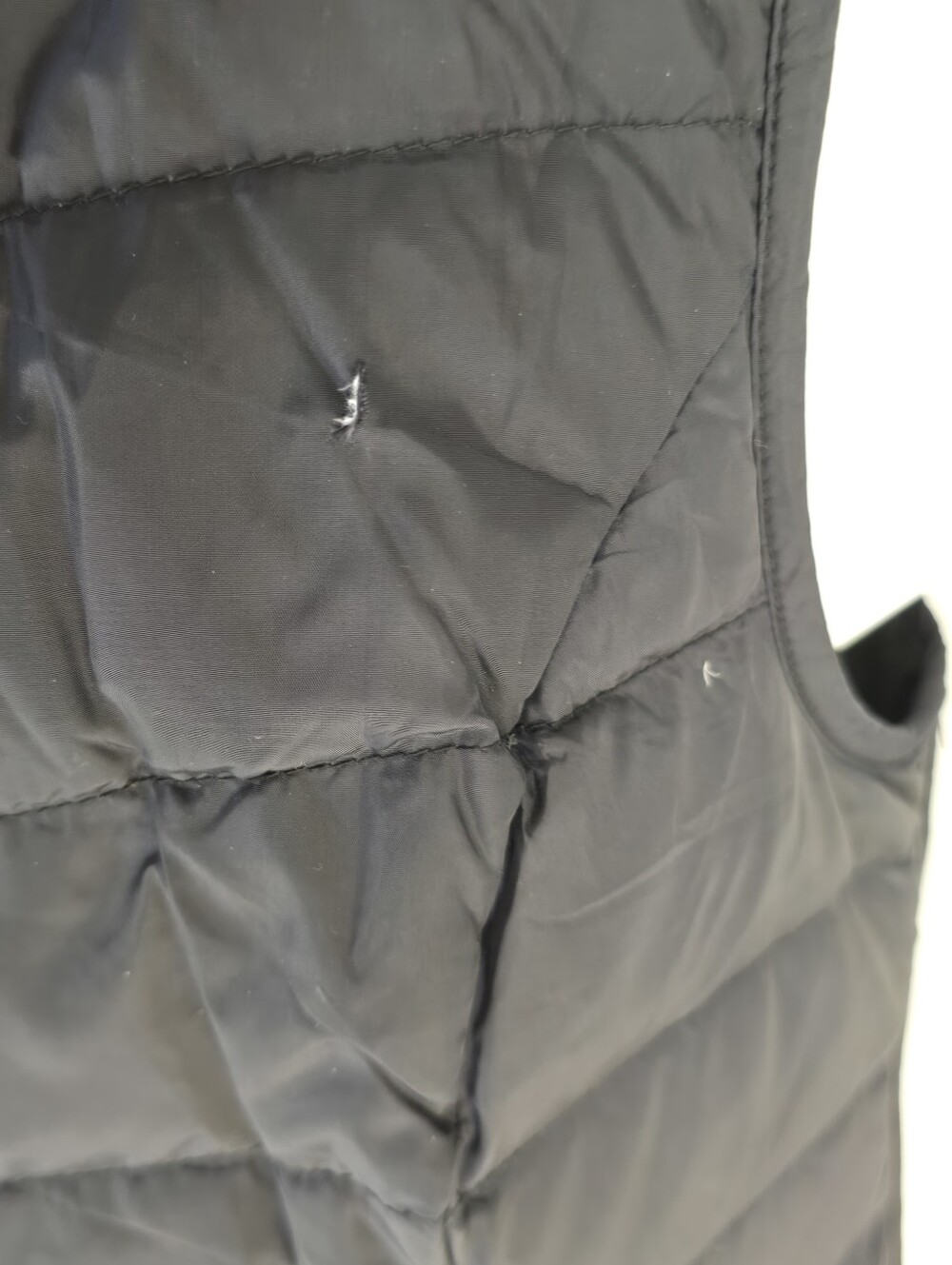 J. Jill Women’s Black Down Puffer Vest Full Zip Quilted Lightweight - Size Small - Picture 3 of 4